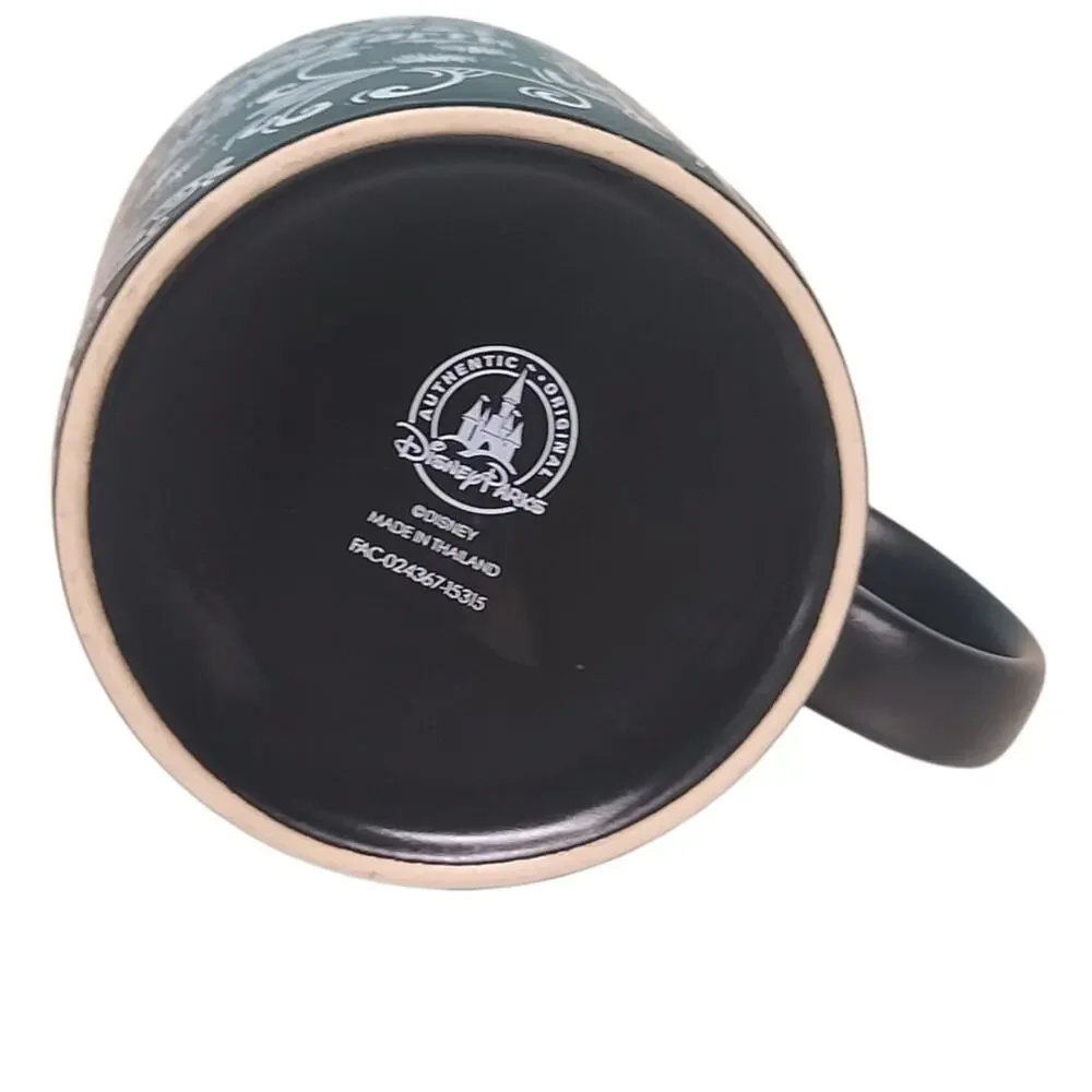Disney Parks Chalkboard Typography Coffee Mug Matte Black